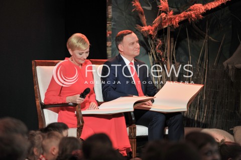  01.06.2017 WARSZAWA<br />DZIEN DZIECKA Z PARA PREZYDENCKA <br />N/Z AGATA KORNHAUSER DUDA PREZYDENT RP ANDRZEJ DUDA<br /> 