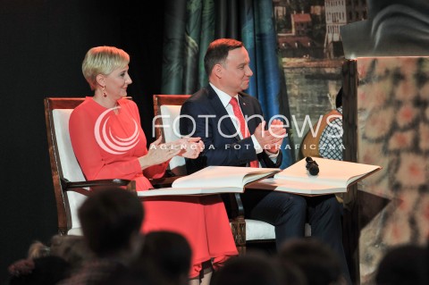  01.06.2017 WARSZAWA<br />DZIEN DZIECKA Z PARA PREZYDENCKA <br />N/Z AGATA KORNHAUSER DUDA PREZYDENT RP ANDRZEJ DUDA<br /> 