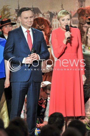  01.06.2017 WARSZAWA<br />DZIEN DZIECKA Z PARA PREZYDENCKA <br />N/Z AGATA KORNHAUSER DUDA PREZYDENT RP ANDRZEJ DUDA<br /> 