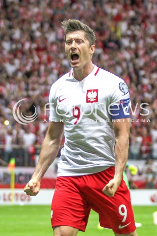  10.06.2017 WARSZAWA PILKA NOZNA <br />FOOTBALL POLISH ELIMINACJE MS 2018<br />MECZ POLSKA - RUMUNIA NA STADIONIE NARODOWYM<br />N/Z ROBERT LEWANDOWSKI RADOSC BRAMKA GOL<br /> 