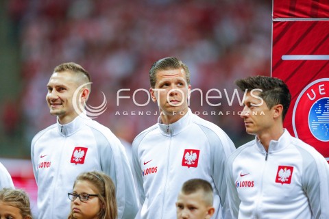  10.06.2017 WARSZAWA PILKA NOZNA <br />FOOTBALL POLISH ELIMINACJE MS 2018<br />MECZ POLSKA - RUMUNIA NA STADIONIE NARODOWYM<br />N/Z WOJCIECH SZCZESNY ROBERT LEWANDOWSKI  <br /> 