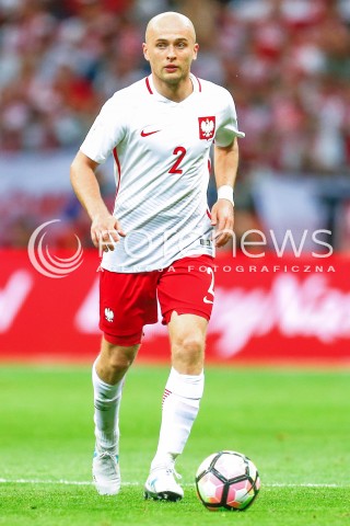  10.06.2017 WARSZAWA PILKA NOZNA <br />FOOTBALL POLISH ELIMINACJE MS 2018<br />MECZ POLSKA - RUMUNIA NA STADIONIE NARODOWYM<br />N/Z MICHAL PAZDAN SYLWETKA<br /> 