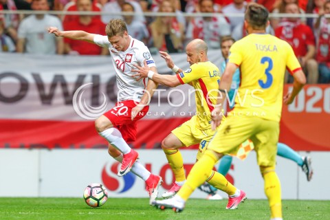  10.06.2017 WARSZAWA PILKA NOZNA <br />FOOTBALL POLISH ELIMINACJE MS 2018<br />MECZ POLSKA - RUMUNIA NA STADIONIE NARODOWYM<br />N/Z LUKASZ PISZCZEK<br /> 