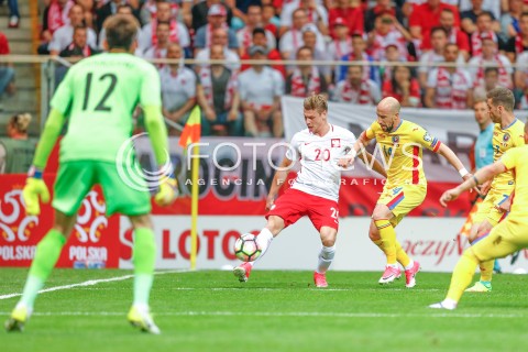  10.06.2017 WARSZAWA PILKA NOZNA <br />FOOTBALL POLISH ELIMINACJE MS 2018<br />MECZ POLSKA - RUMUNIA NA STADIONIE NARODOWYM<br />N/Z LUKASZ PISZCZEK<br /> 
