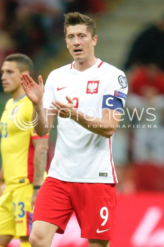  10.06.2017 WARSZAWA PILKA NOZNA <br />FOOTBALL POLISH ELIMINACJE MS 2018<br />MECZ POLSKA - RUMUNIA NA STADIONIE NARODOWYM<br />N/Z ROBERT LEWANDOWSKI  <br /> 