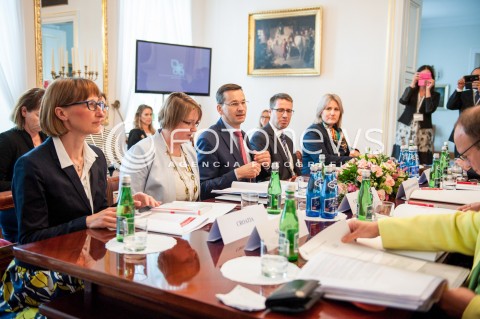  14.06.2016 WARSZAWA<br />SPOTKANIE KONCZACE PREZYDENCJE POLSKI W GRUPIE V4<br />N/Z MATEUSZ MORAWIECKI PRZEDSTAWICIELE RZADOW GRUPY V4<br /> 