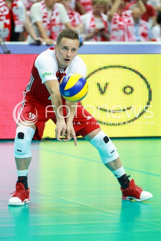  15.06.2017 KATOWICE <br />SIATKOWKA MEZCZYZN <br />LIGA SWIATOWA 2017 <br />FIVB VOLLEYBALL WORLD LEAGUE 2017 <br />MECZ POLSKA - ROSJA ( Poland - Russia ) <br />N/Z DAMIAN WOJTASZEK SYLWETKA <br /> 