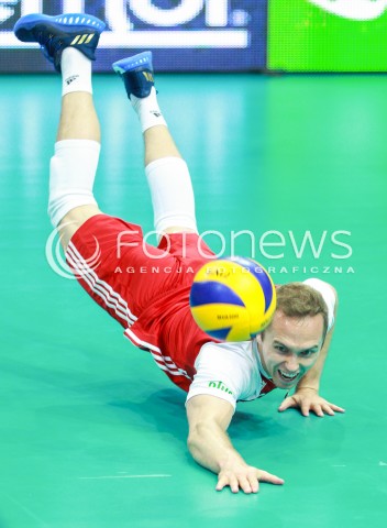  15.06.2017 KATOWICE <br />SIATKOWKA MEZCZYZN <br />LIGA SWIATOWA 2017 <br />FIVB VOLLEYBALL WORLD LEAGUE 2017 <br />MECZ POLSKA - ROSJA ( Poland - Russia ) <br />N/Z PAWEL ZATORSKI SYLWETKA <br /> 