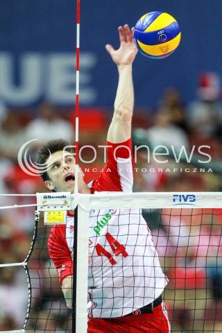  15.06.2017 KATOWICE <br />SIATKOWKA MEZCZYZN <br />LIGA SWIATOWA 2017 <br />FIVB VOLLEYBALL WORLD LEAGUE 2017 <br />MECZ POLSKA - ROSJA ( Poland - Russia ) <br />N/Z ALEKSANDER SLIWKA SYLWETKA ATAK <br /> 