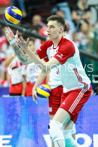  15.06.2017 KATOWICE <br />SIATKOWKA MEZCZYZN <br />LIGA SWIATOWA 2017 <br />FIVB VOLLEYBALL WORLD LEAGUE 2017 <br />MECZ POLSKA - ROSJA ( Poland - Russia ) <br />N/Z BARTLOMIEJ LEMANSKI SYLWETKA <br /> 