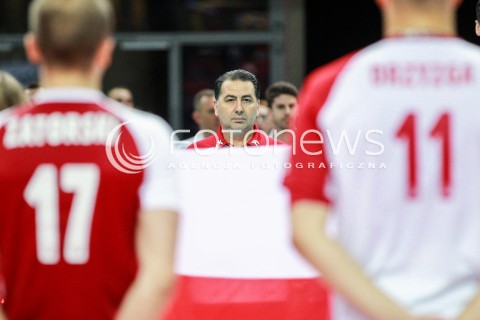  15.06.2017 KATOWICE <br />SIATKOWKA MEZCZYZN <br />LIGA SWIATOWA 2017 <br />FIVB VOLLEYBALL WORLD LEAGUE 2017 <br />MECZ POLSKA - ROSJA ( Poland - Russia ) <br />N/Z FERDINANDO DE GIORGI - I TRENER ( HEAD COACH ) <br /> 