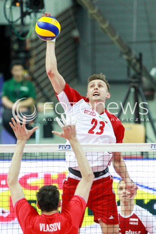  15.06.2017 KATOWICE <br />SIATKOWKA MEZCZYZN <br />LIGA SWIATOWA 2017 <br />FIVB VOLLEYBALL WORLD LEAGUE 2017 <br />MECZ POLSKA - ROSJA ( Poland - Russia ) <br />N/Z MATEUSZ BIENIEK <br /> 
