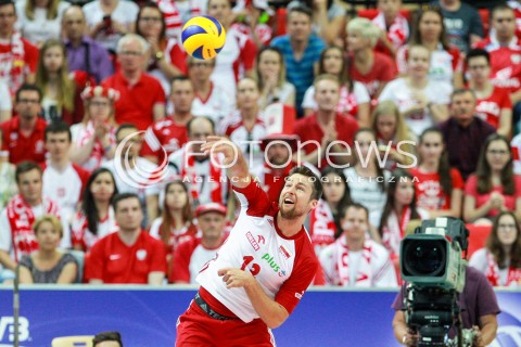  15.06.2017 KATOWICE <br />SIATKOWKA MEZCZYZN <br />LIGA SWIATOWA 2017 <br />FIVB VOLLEYBALL WORLD LEAGUE 2017 <br />MECZ POLSKA - ROSJA ( Poland - Russia ) <br />N/Z MICHAL KUBIAK <br /> 