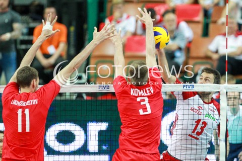  15.06.2017 KATOWICE <br />SIATKOWKA MEZCZYZN <br />LIGA SWIATOWA 2017 <br />FIVB VOLLEYBALL WORLD LEAGUE 2017 <br />MECZ POLSKA - ROSJA ( Poland - Russia ) <br />N/Z MICHAL KUBIAK <br /> 