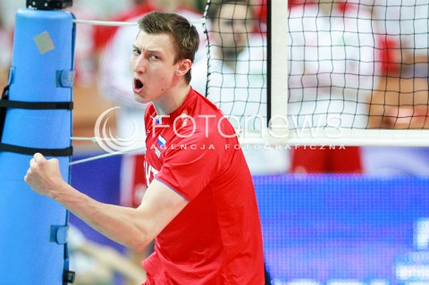  15.06.2017 KATOWICE <br />SIATKOWKA MEZCZYZN <br />LIGA SWIATOWA 2017 <br />FIVB VOLLEYBALL WORLD LEAGUE 2017 <br />MECZ POLSKA - ROSJA ( Poland - Russia ) <br />N/Z DMITRY VOLKOV RADOSC EMOCJE <br /> 