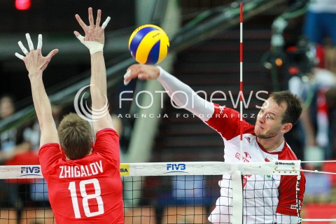  15.06.2017 KATOWICE <br />SIATKOWKA MEZCZYZN <br />LIGA SWIATOWA 2017 <br />FIVB VOLLEYBALL WORLD LEAGUE 2017 <br />MECZ POLSKA - ROSJA ( Poland - Russia ) <br />N/Z BARTOSZ KUREK <br /> 