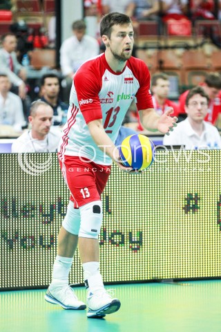  15.06.2017 KATOWICE <br />SIATKOWKA MEZCZYZN <br />LIGA SWIATOWA 2017 <br />FIVB VOLLEYBALL WORLD LEAGUE 2017 <br />MECZ POLSKA - ROSJA ( Poland - Russia ) <br />N/Z MICHAL KUBIAK SYLWETKA <br /> 