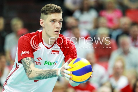  15.06.2017 KATOWICE <br />SIATKOWKA MEZCZYZN <br />LIGA SWIATOWA 2017 <br />FIVB VOLLEYBALL WORLD LEAGUE 2017 <br />MECZ POLSKA - ROSJA ( Poland - Russia ) <br />N/Z BARTLOMIEJ LEMANSKI SYLWETKA <br /> 