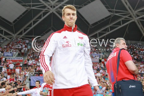  17.06.2017 LODZ <br />SIATKOWKA MEZCZYZN <br />LIGA SWIATOWA 2017 <br />FIVB VOLLEYBALL WORLD LEAGUE 2017 <br />MECZ POLSKA - IRAN ( Poland - Iran ) <br />N/Z ARTUR SZALPUK SYLWETKA <br /> 