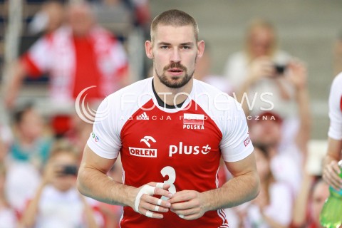  17.06.2017 LODZ <br />SIATKOWKA MEZCZYZN <br />LIGA SWIATOWA 2017 <br />FIVB VOLLEYBALL WORLD LEAGUE 2017 <br />MECZ POLSKA - IRAN ( Poland - Iran ) <br />N/Z DAWID KONARSKI SYLWETKA <br /> 