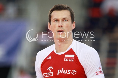  17.06.2017 LODZ <br />SIATKOWKA MEZCZYZN <br />LIGA SWIATOWA 2017 <br />FIVB VOLLEYBALL WORLD LEAGUE 2017 <br />MECZ POLSKA - IRAN ( Poland - Iran ) <br />N/Z RAFAL BUSZEK SYLWETKA <br /> 