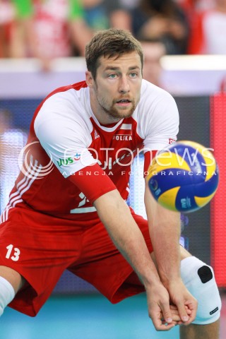  17.06.2017 LODZ <br />SIATKOWKA MEZCZYZN <br />LIGA SWIATOWA 2017 <br />FIVB VOLLEYBALL WORLD LEAGUE 2017 <br />MECZ POLSKA - IRAN ( Poland - Iran ) <br />N/Z MICHAL KUBIAK SYLWETKA <br /> 