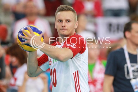  17.06.2017 LODZ <br />SIATKOWKA MEZCZYZN <br />LIGA SWIATOWA 2017 <br />FIVB VOLLEYBALL WORLD LEAGUE 2017 <br />MECZ POLSKA - IRAN ( Poland - Iran ) <br />N/Z DAMIAN WOJTASZEK SYLWETKA <br /> 
