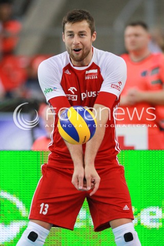  17.06.2017 LODZ <br />SIATKOWKA MEZCZYZN <br />LIGA SWIATOWA 2017 <br />FIVB VOLLEYBALL WORLD LEAGUE 2017 <br />MECZ POLSKA - IRAN ( Poland - Iran ) <br />N/Z MICHAL KUBIAK SYLWETKA <br /> 