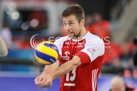  17.06.2017 LODZ <br />SIATKOWKA MEZCZYZN <br />LIGA SWIATOWA 2017 <br />FIVB VOLLEYBALL WORLD LEAGUE 2017 <br />MECZ POLSKA - IRAN ( Poland - Iran ) <br />N/Z MICHAL KUBIAK SYLWETKA <br /> 