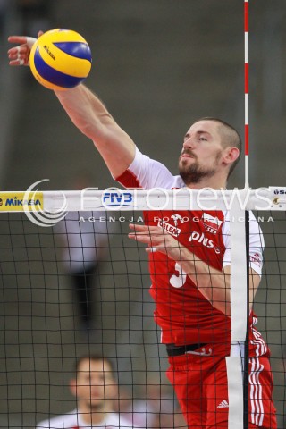  17.06.2017 LODZ <br />SIATKOWKA MEZCZYZN <br />LIGA SWIATOWA 2017 <br />FIVB VOLLEYBALL WORLD LEAGUE 2017 <br />MECZ POLSKA - IRAN ( Poland - Iran ) <br />N/Z DAWID KONARSKI SYLWETKA ATAK <br /> 
