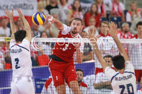  17.06.2017 LODZ <br />SIATKOWKA MEZCZYZN <br />LIGA SWIATOWA 2017 <br />FIVB VOLLEYBALL WORLD LEAGUE 2017 <br />MECZ POLSKA - IRAN ( Poland - Iran ) <br />N/Z DAWID KONARSKI <br /> 