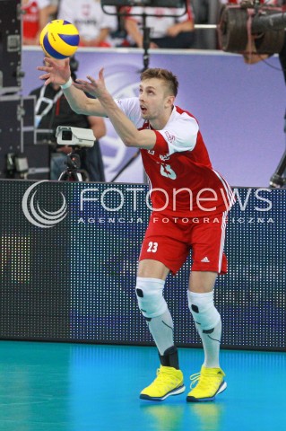  17.06.2017 LODZ <br />SIATKOWKA MEZCZYZN <br />LIGA SWIATOWA 2017 <br />FIVB VOLLEYBALL WORLD LEAGUE 2017 <br />MECZ POLSKA - IRAN ( Poland - Iran ) <br />N/Z MATEUSZ BIENIEK SYLWETKA <br /> 