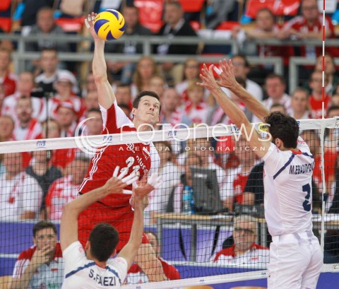  17.06.2017 LODZ <br />SIATKOWKA MEZCZYZN <br />LIGA SWIATOWA 2017 <br />FIVB VOLLEYBALL WORLD LEAGUE 2017 <br />MECZ POLSKA - IRAN ( Poland - Iran ) <br />N/Z RAFAL BUSZEK <br /> 