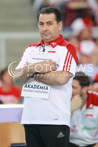  17.06.2017 LODZ <br />SIATKOWKA MEZCZYZN <br />LIGA SWIATOWA 2017 <br />FIVB VOLLEYBALL WORLD LEAGUE 2017 <br />MECZ POLSKA - IRAN ( Poland - Iran ) <br />N/Z FERDINANDO DE GIORGI - I TRENER ( HEAD COACH ) SYLWETKA <br /> 