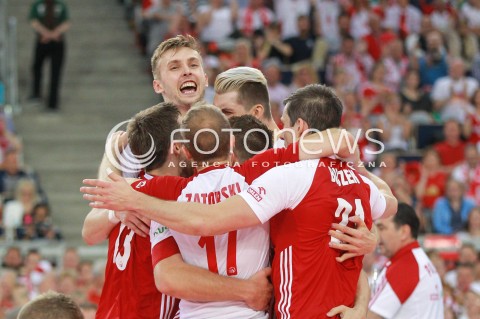  17.06.2017 LODZ <br />SIATKOWKA MEZCZYZN <br />LIGA SWIATOWA 2017 <br />FIVB VOLLEYBALL WORLD LEAGUE 2017 <br />MECZ POLSKA - IRAN ( Poland - Iran ) <br />N/Z MATEUSZ BIENIEK RADOSC EMOCJE <br /> 