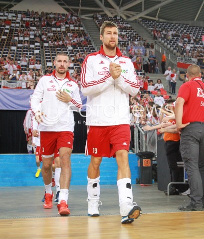  18.06.2017 LODZ <br />SIATKOWKA MEZCZYZN <br />LIGA SWIATOWA 2017 <br />FIVB VOLLEYBALL WORLD LEAGUE 2017 <br />MECZ POLSKA - IRAN ( Poland - USA ) <br />N/Z MICHAL KUBIAK DAWID KONARSKI <br /> 