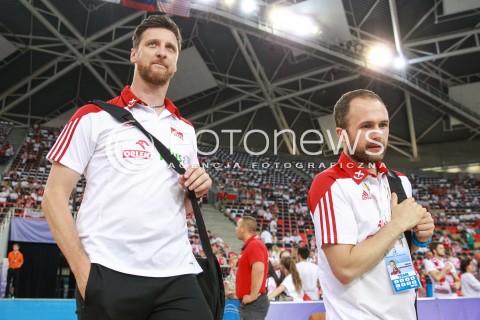  18.06.2017 LODZ <br />SIATKOWKA MEZCZYZN <br />LIGA SWIATOWA 2017 <br />FIVB VOLLEYBALL WORLD LEAGUE 2017 <br />MECZ POLSKA - IRAN ( Poland - USA ) <br />N/Z PIOTR GRUSZKA - II TRENER ( ASSISTANT COACH ) OSKAR KACZMARCZYK <br /> 