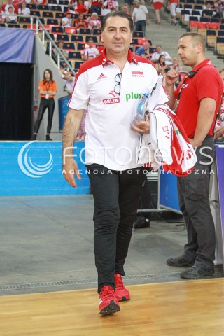  18.06.2017 LODZ <br />SIATKOWKA MEZCZYZN <br />LIGA SWIATOWA 2017 <br />FIVB VOLLEYBALL WORLD LEAGUE 2017 <br />MECZ POLSKA - IRAN ( Poland - USA ) <br />N/Z FERDINANDO DE GIORGI - I TRENER ( HEAD COACH ) SYLWETKA <br /> 