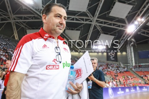  18.06.2017 LODZ <br />SIATKOWKA MEZCZYZN <br />LIGA SWIATOWA 2017 <br />FIVB VOLLEYBALL WORLD LEAGUE 2017 <br />MECZ POLSKA - IRAN ( Poland - USA ) <br />N/Z FERDINANDO DE GIORGI - I TRENER ( HEAD COACH ) SYLWETKA <br /> 