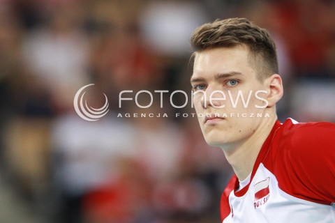  18.06.2017 LODZ <br />SIATKOWKA MEZCZYZN <br />LIGA SWIATOWA 2017 <br />FIVB VOLLEYBALL WORLD LEAGUE 2017 <br />MECZ POLSKA - IRAN ( Poland - USA ) <br />N/Z BARTLOMIEJ LEMANSKI SYLWETKA <br /> 