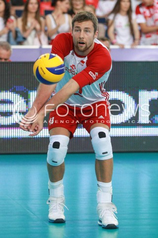  18.06.2017 LODZ <br />SIATKOWKA MEZCZYZN <br />LIGA SWIATOWA 2017 <br />FIVB VOLLEYBALL WORLD LEAGUE 2017 <br />MECZ POLSKA - IRAN ( Poland - USA ) <br />N/Z MICHAL KUBIAK SYLWETKA <br /> 