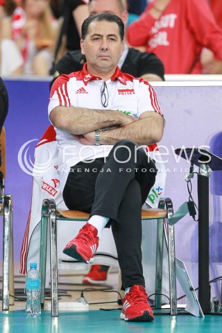  18.06.2017 LODZ <br />SIATKOWKA MEZCZYZN <br />LIGA SWIATOWA 2017 <br />FIVB VOLLEYBALL WORLD LEAGUE 2017 <br />MECZ POLSKA - IRAN ( Poland - USA ) <br />N/Z FERDINANDO DE GIORGI - I TRENER ( HEAD COACH ) SYLWETKA <br /> 