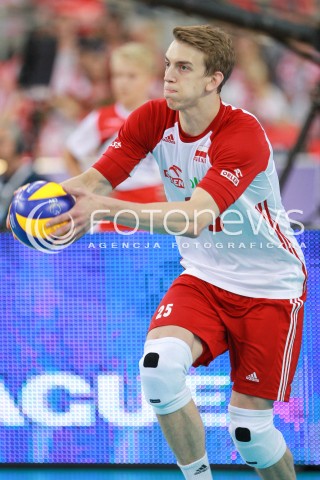  18.06.2017 LODZ <br />SIATKOWKA MEZCZYZN <br />LIGA SWIATOWA 2017 <br />FIVB VOLLEYBALL WORLD LEAGUE 2017 <br />MECZ POLSKA - IRAN ( Poland - USA ) <br />N/Z ARTUR SZALPUK SYLWETKA <br /> 