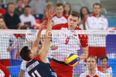  18.06.2017 LODZ <br />SIATKOWKA MEZCZYZN <br />LIGA SWIATOWA 2017 <br />FIVB VOLLEYBALL WORLD LEAGUE 2017 <br />MECZ POLSKA - IRAN ( Poland - USA ) <br />N/Z BARTLOMIEJ LEMANSKI <br /> 