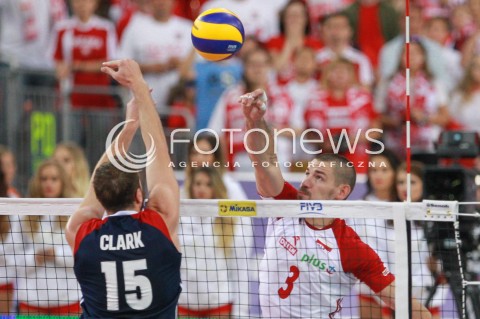  18.06.2017 LODZ <br />SIATKOWKA MEZCZYZN <br />LIGA SWIATOWA 2017 <br />FIVB VOLLEYBALL WORLD LEAGUE 2017 <br />MECZ POLSKA - IRAN ( Poland - USA ) <br />N/Z DAWID KONARSKI <br /> 
