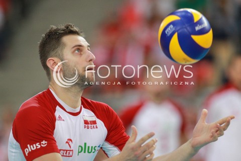  18.06.2017 LODZ <br />
SIATKOWKA MEZCZYZN <br />
LIGA SWIATOWA 2017 <br />
FIVB VOLLEYBALL WORLD LEAGUE 2017 <br />
MECZ POLSKA - IRAN ( Poland - USA ) <br />
N/Z GRZEGORZ LOMACZ SYLWETKA <br />
 