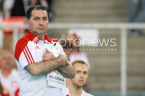  18.06.2017 LODZ <br />
SIATKOWKA MEZCZYZN <br />
LIGA SWIATOWA 2017 <br />
FIVB VOLLEYBALL WORLD LEAGUE 2017 <br />
MECZ POLSKA - IRAN ( Poland - USA ) <br />
N/Z FERDINANDO DE GIORGI - I TRENER ( HEAD COACH ) SYLWETKA <br />
 