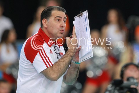  18.06.2017 LODZ <br />
SIATKOWKA MEZCZYZN <br />
LIGA SWIATOWA 2017 <br />
FIVB VOLLEYBALL WORLD LEAGUE 2017 <br />
MECZ POLSKA - IRAN ( Poland - USA ) <br />
N/Z FERDINANDO DE GIORGI - I TRENER ( HEAD COACH ) SYLWETKA <br />
 