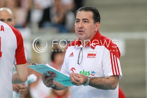  18.06.2017 LODZ <br />
SIATKOWKA MEZCZYZN <br />
LIGA SWIATOWA 2017 <br />
FIVB VOLLEYBALL WORLD LEAGUE 2017 <br />
MECZ POLSKA - IRAN ( Poland - USA ) <br />
N/Z FERDINANDO DE GIORGI - I TRENER ( HEAD COACH ) SYLWETKA <br />
 