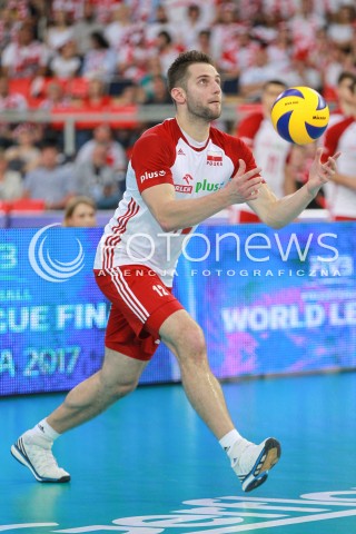  18.06.2017 LODZ <br />SIATKOWKA MEZCZYZN <br />LIGA SWIATOWA 2017 <br />FIVB VOLLEYBALL WORLD LEAGUE 2017 <br />MECZ POLSKA - IRAN ( Poland - USA ) <br />N/Z GRZEGORZ LOMACZ SYLWETKA <br /> 